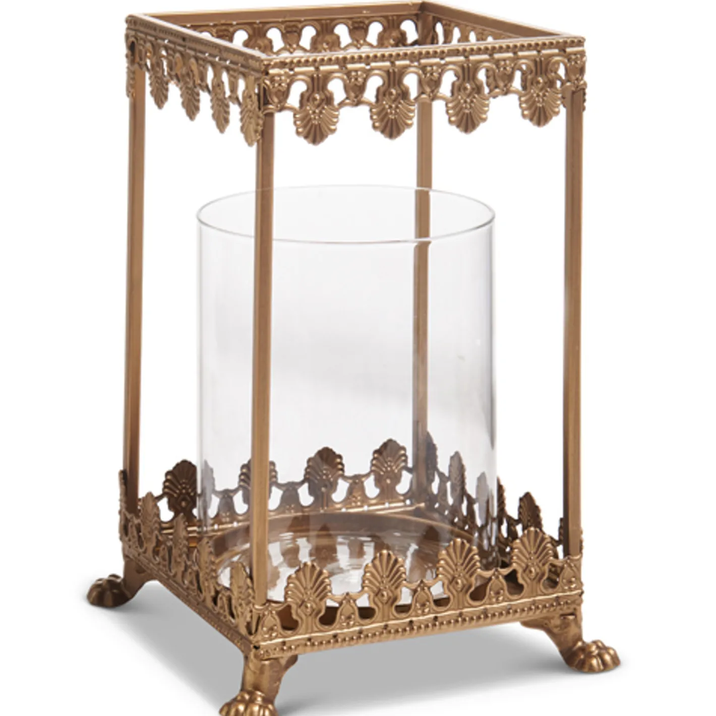 Raz Imports Raz 8" or 9.5" Gold Filigree Square Lantern Christmas Decoration Discount