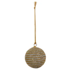 Raz Imports Raz 2.25" or 3.75" Gold Rhinestone Christmas Ball Ornament Online