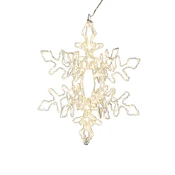 Raz Imports Raz 15.75" or 19.5" Hanging Lighted Snowflake Christmas Decoration