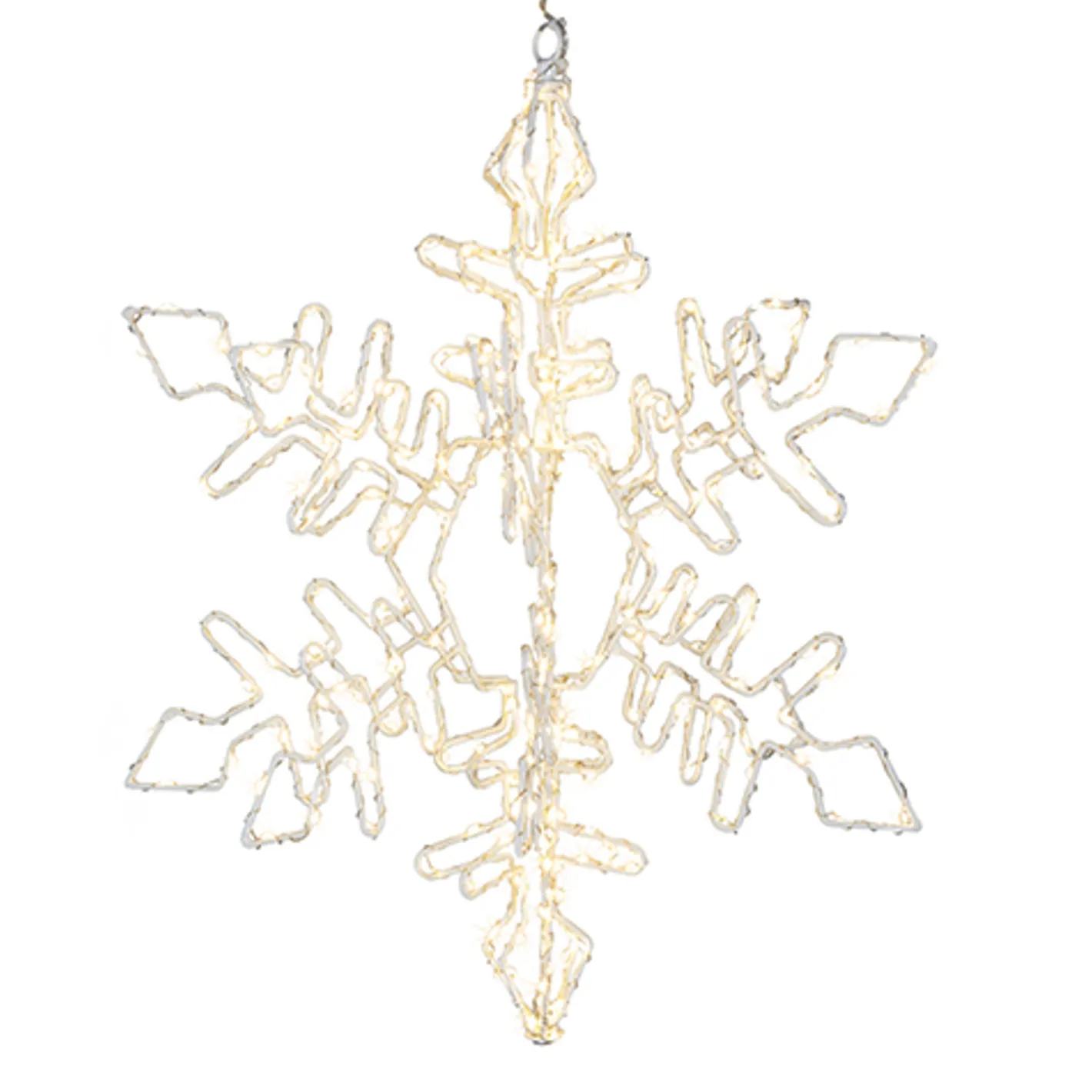 Raz Imports Raz 15.75" or 19.5" Hanging Lighted Snowflake Christmas Decoration