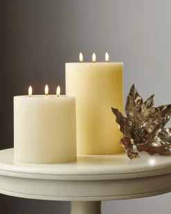 Raz Imports Raz 6" or 9" Ivory Triflame Flameless Candles Clearance