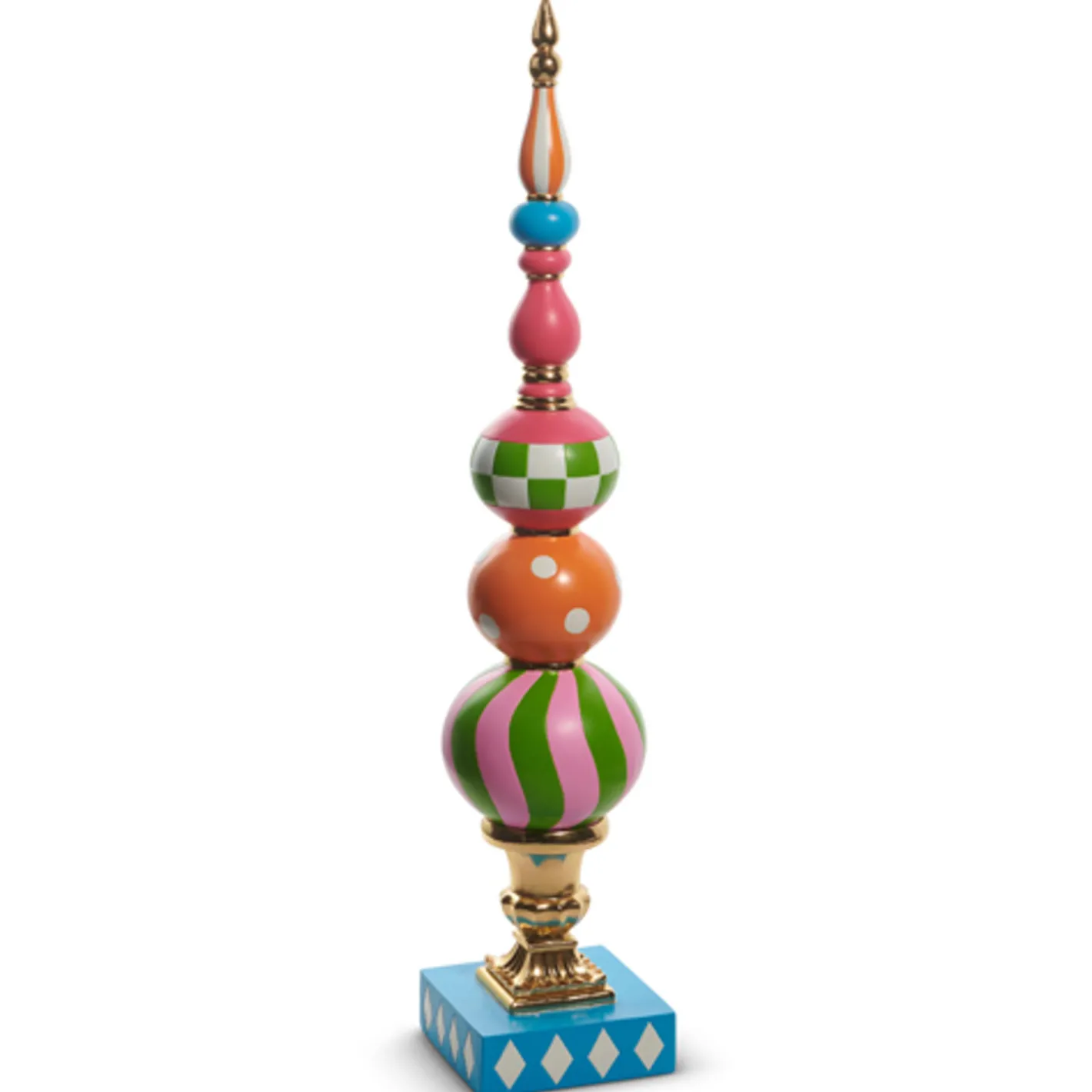 Raz Imports Raz 36" or 52" Large Bright Multicolor Finial Christmas Decoration Clearance