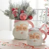 Raz Imports Raz 7.5" or 8" Large Pink Santa Christmas Container Mug Clearance