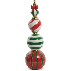 Raz Imports Raz 36" or 52" Large Traditional Red and Green Finial Christmas Decoration New