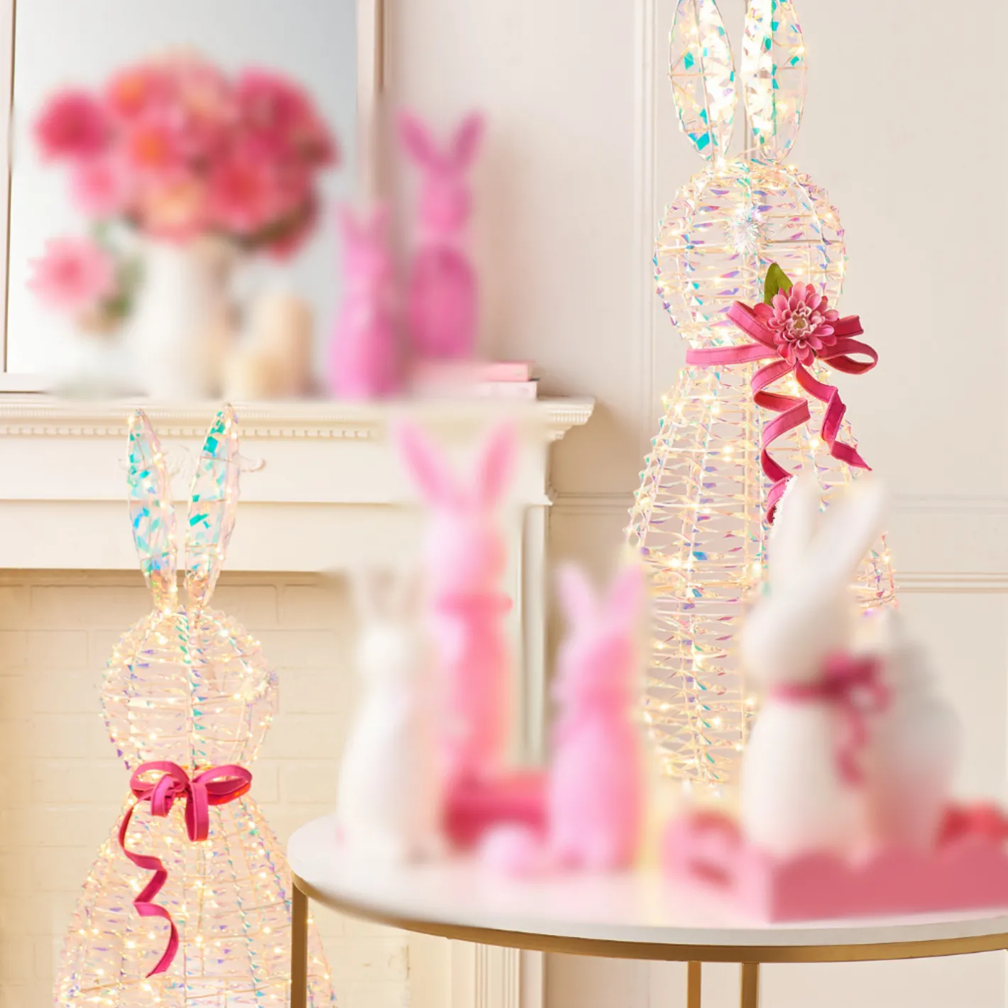 Raz Imports Raz 36.5" or 47" Lighted Bunny Easter Decoration Online