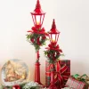 Raz Imports Raz 18.25" or 21" Lighted Red and White Christmas Lamp Post Discount