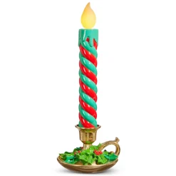 Raz Imports Raz 14.5" or 17.5" Multicolor Lighted Striped Christmas Candles Decoration Sale