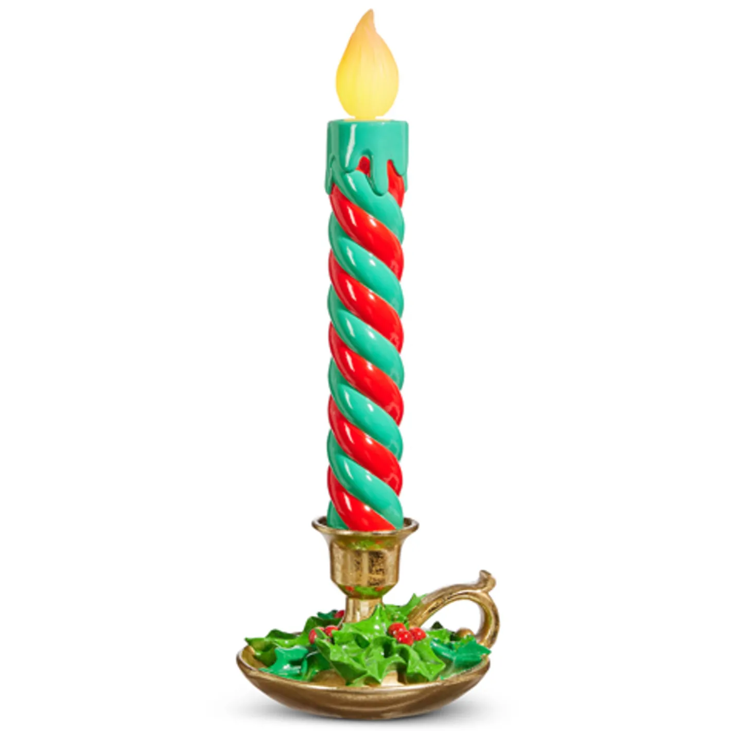 Raz Imports Raz 14.5" or 17.5" Multicolor Lighted Striped Christmas Candles Decoration Sale