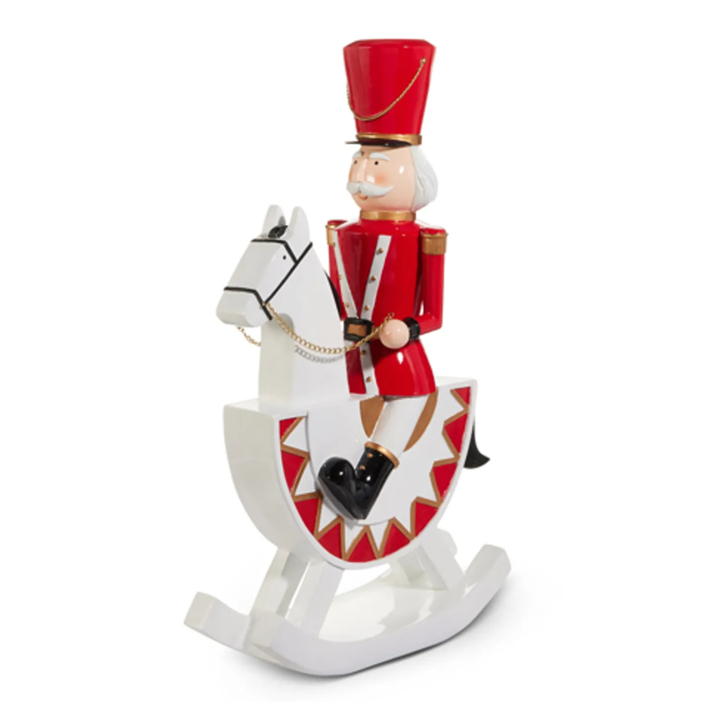 Raz Imports Raz 11" or 27.5" Nutcracker on Rocking Horse Christmas Figure Decoration Outlet