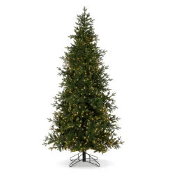 Raz Imports Raz 7.5' or 9' O Tannenbaum Aspen Fir Real Feel Christmas Tree with Brilliant LED Lights Hot