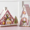 Raz Imports Raz 11.5" or 12" Pink Gingerbread House Christmas Decoration Online