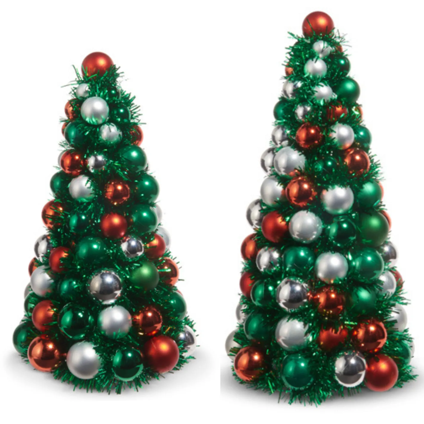 Raz Imports Raz 13" or 15.5" Red and Green Ball Ornament Tree Christmas Decoration Online