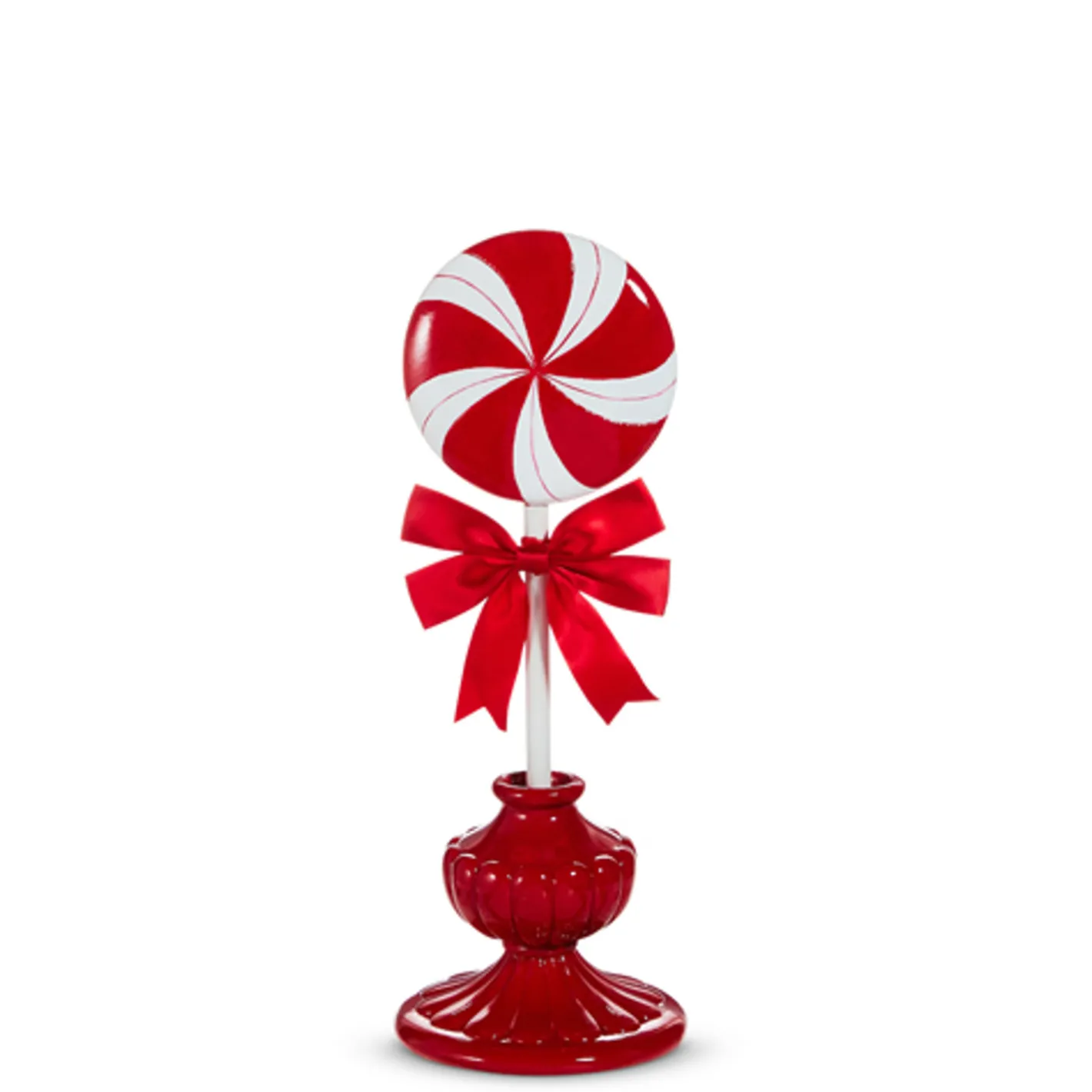 Raz Imports Raz 17" or 22" Red and White Peppermint Lollipop Christmas Figure