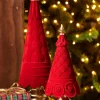 Raz Imports Raz 11.5" or 16.5" Red Flocked Tree Christmas Figures Online