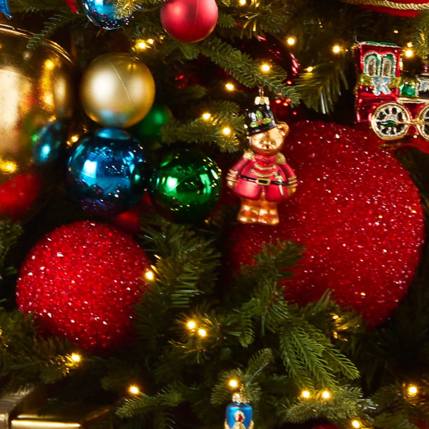 Raz Imports Raz 6" or 8" Red Glitter Ball Christmas Ornament New