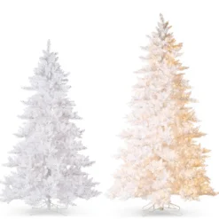 Raz Imports Raz 7.5' or 9' White Tinsel Lighted Christmas Tree Outlet