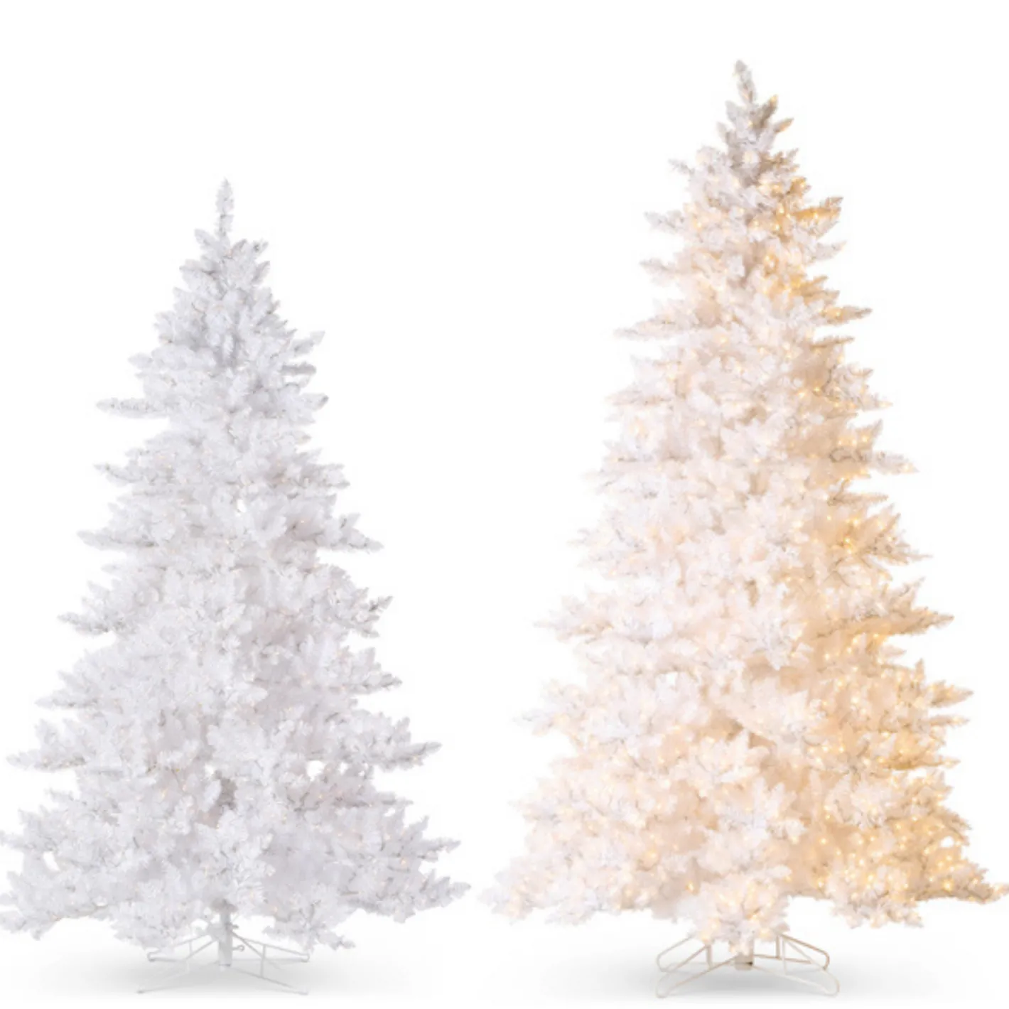 Raz Imports Raz 7.5' or 9' White Tinsel Lighted Christmas Tree Outlet