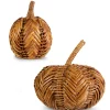 Raz Imports Raz 6.5" or 9" Wicker Pumpkin Fall or Halloween Decoration