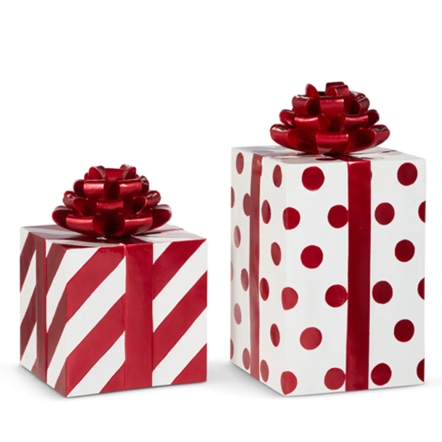 Raz Imports Raz 15.5" Oversized Red and White Packages Christmas Decoration 4510389 Clearance