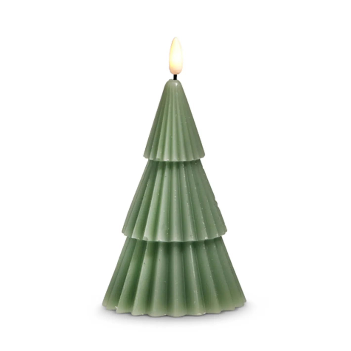 Raz Imports Raz 6" Pale Green Christmas Tree Battery Operated Candle Lighted Flickering Flame 4432917 Online