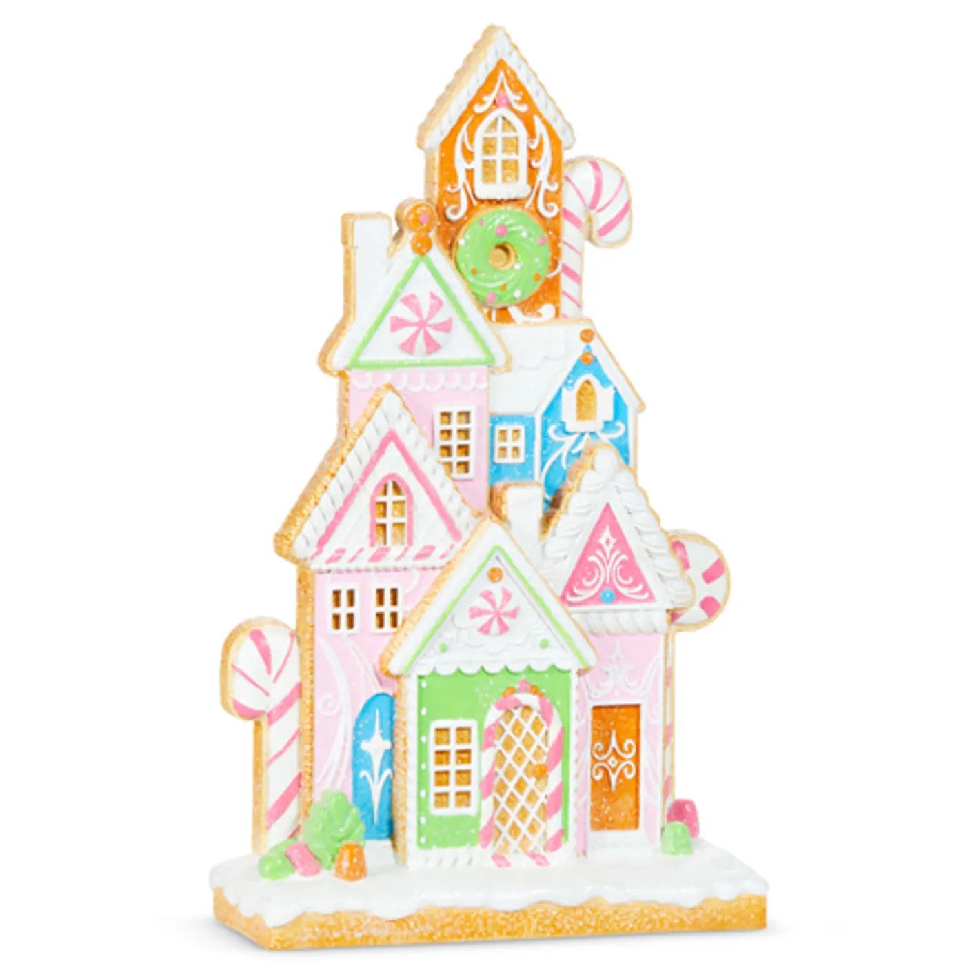 Raz Imports Raz 16" Pastel Gingerbread Village Christmas Decoration 4510303 Discount