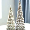 Raz Imports Raz 15.5" Pearl Cone Trees Christmas Decoration Set of 2 4316164 Discount