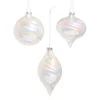 Raz Imports Raz 3" Pearlescent Swirl Glass Christmas Ornaments Set of 34523178 Online