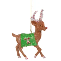 Raz Imports Raz 4.75" Peppermint the Reindeer Christmas Ornament 4507045 Hot