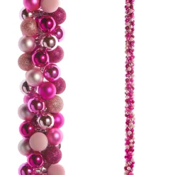 Raz Imports Raz 5' Pink Ball Garland G4532833 Sale