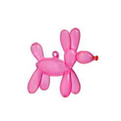 Raz Imports Raz 3.5" Pink Balloon Dog Glass Christmas Ornament 4452886 Sale