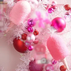 Raz Imports Raz 6.5" Pink Cotton Candy Christmas Ornament Set of 2 4420034 Best