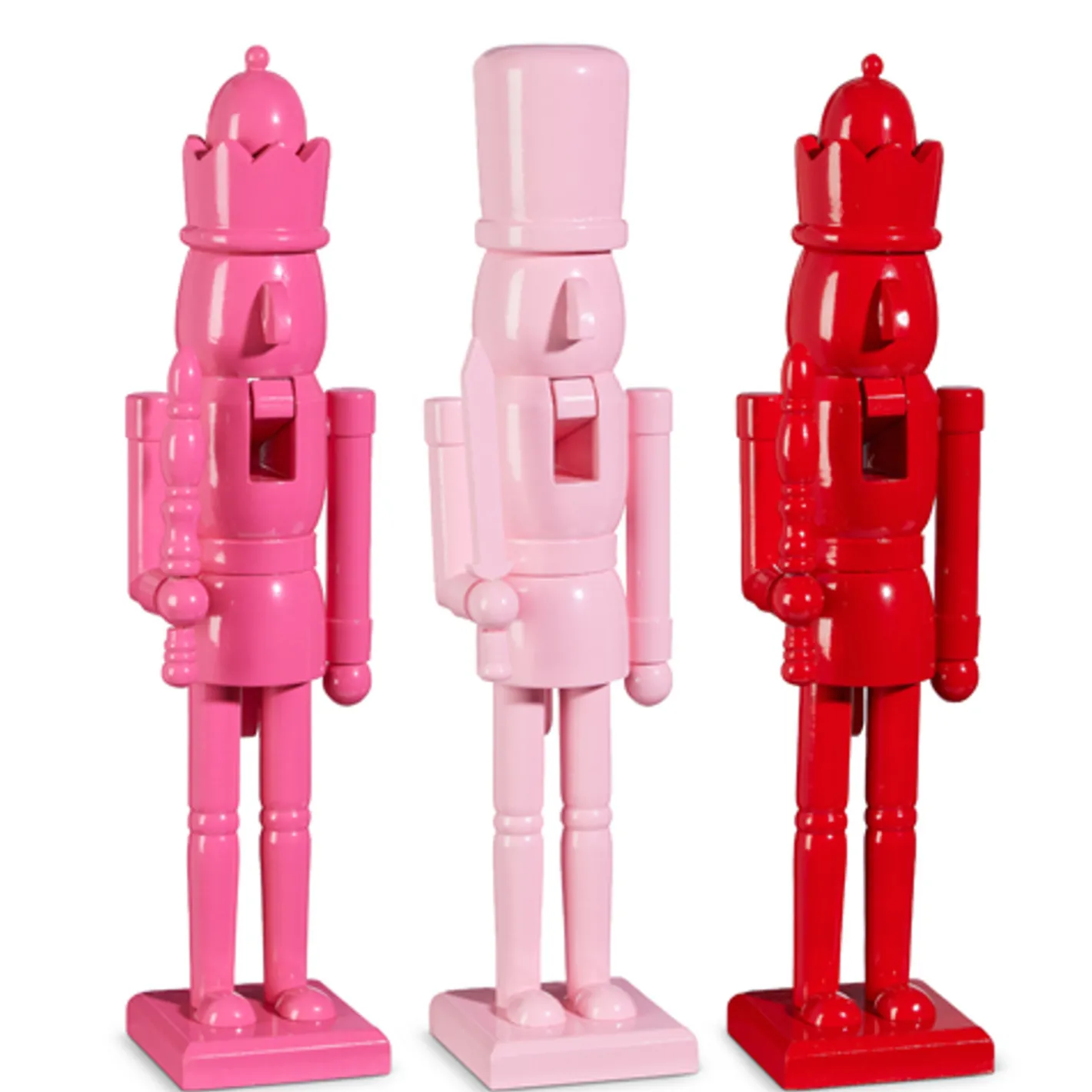 Raz Imports Raz 18" Pink or Red Christmas Nutcracker Figure 4422907 Best