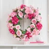 Raz Imports Raz 24" Pink Peony and Rose Easter Wreath W4502056 Sale