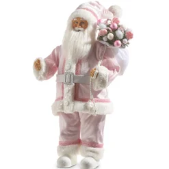 Raz Imports Raz 18" Pink Santa with Bag Christmas Figure 4315540 Discount