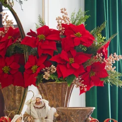 Raz Imports Raz 29" Poinsettia Bundle Christmas Tree Pick F4311636 New