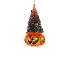 Raz Imports Raz 5.5" Pumpkin or Gumball Machine Glass Halloween Ornament 4520928 Discount