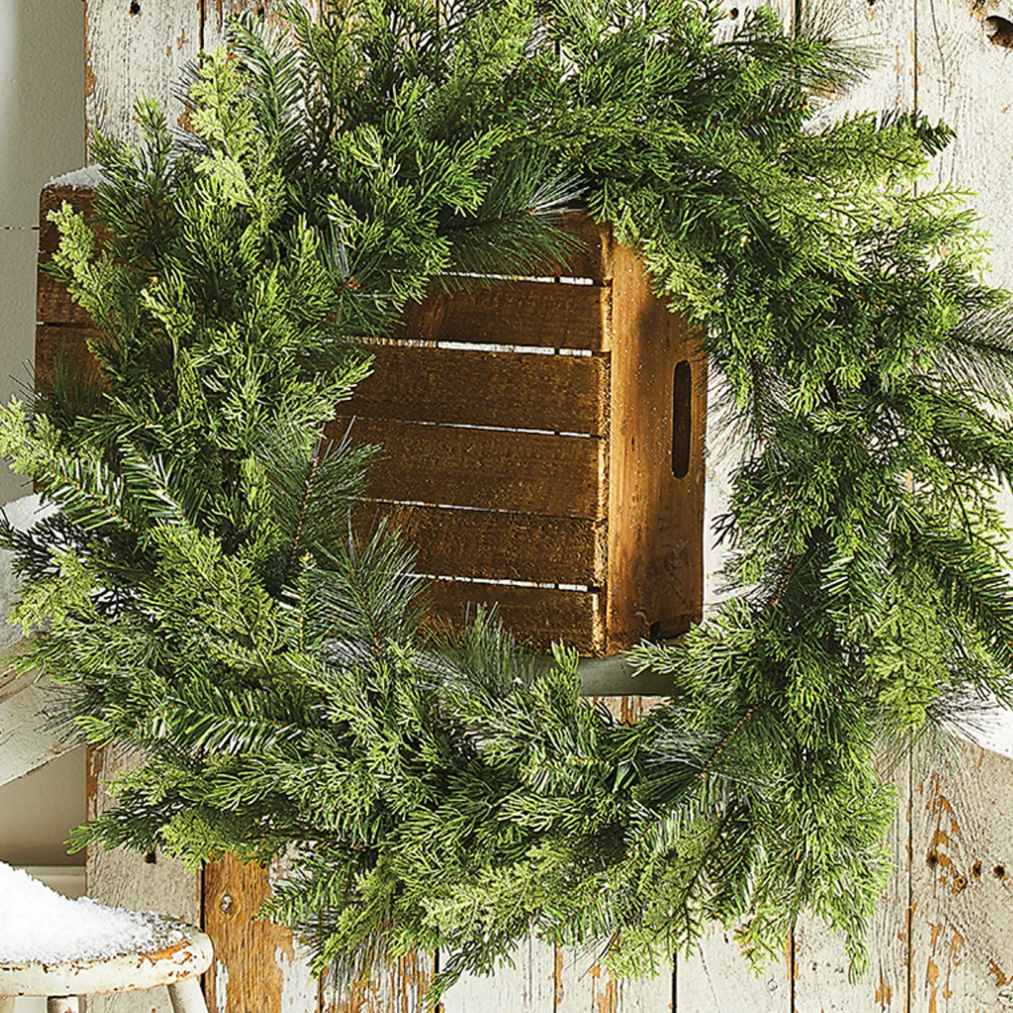 Raz Imports Raz 28" Real Feel Cedar Pine Greenery Christmas Wreath W4102412 New