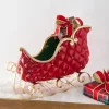 Raz Imports Raz 14" Red and Green Sleigh Christmas Decoration 4512220 Sale