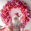 Raz Imports Raz 24" Red and Pink Multicolor Ball Ornament Christmas Wreath W4402429 New
