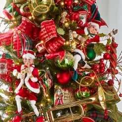 Raz Imports Raz 16" Red and Plaid Posable Christmas Elf Figure 4302355 Hot