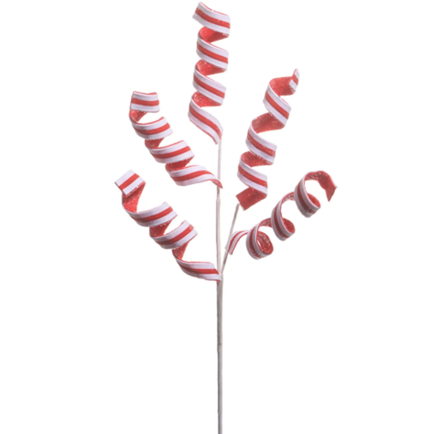 Raz Imports Raz 25" Red and White Glitter Twirl Christmas Tree Spray F4506742 Hot