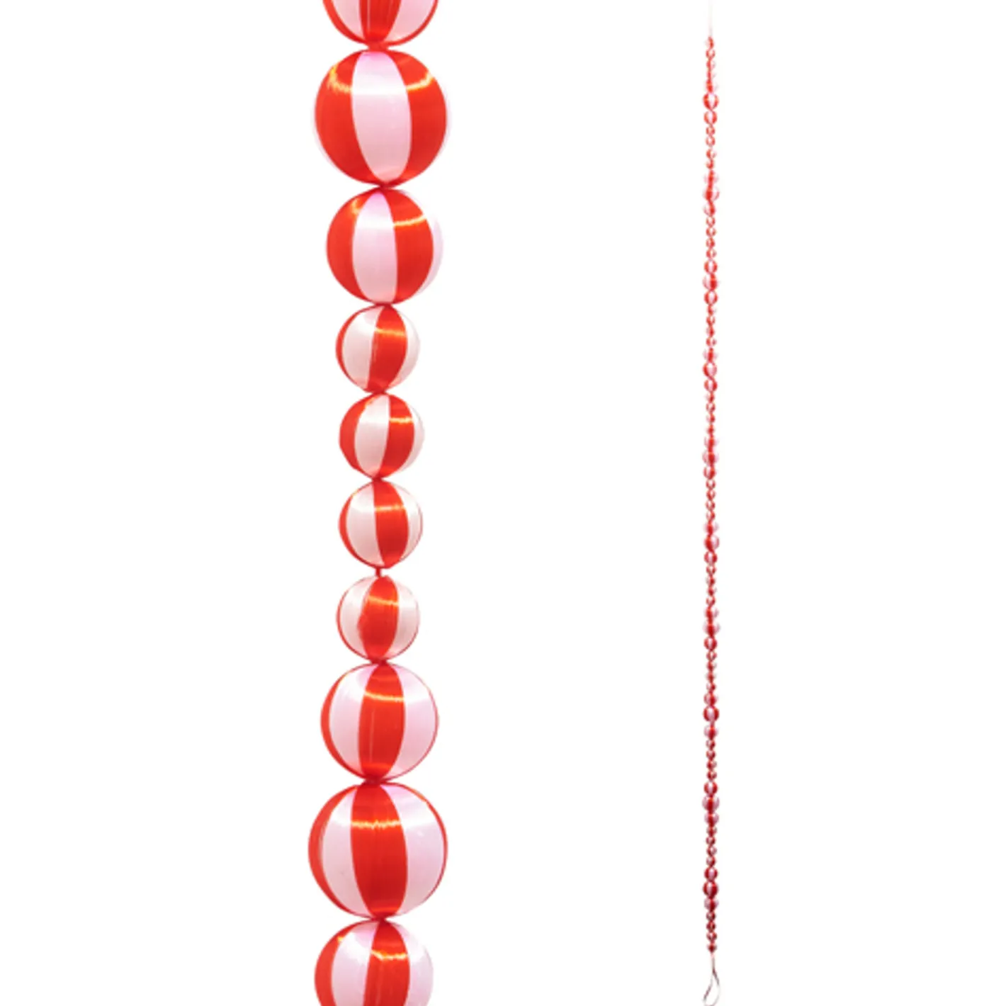 Raz Imports Raz 6' Red and White Peppermint Silk Christmas Tree Garland G4415526 Outlet