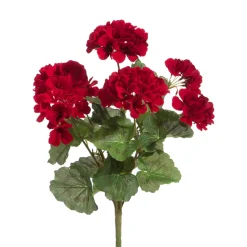 Raz Imports Raz 18" Red Geranium Bush Spring Floral Spray F3702142 Online