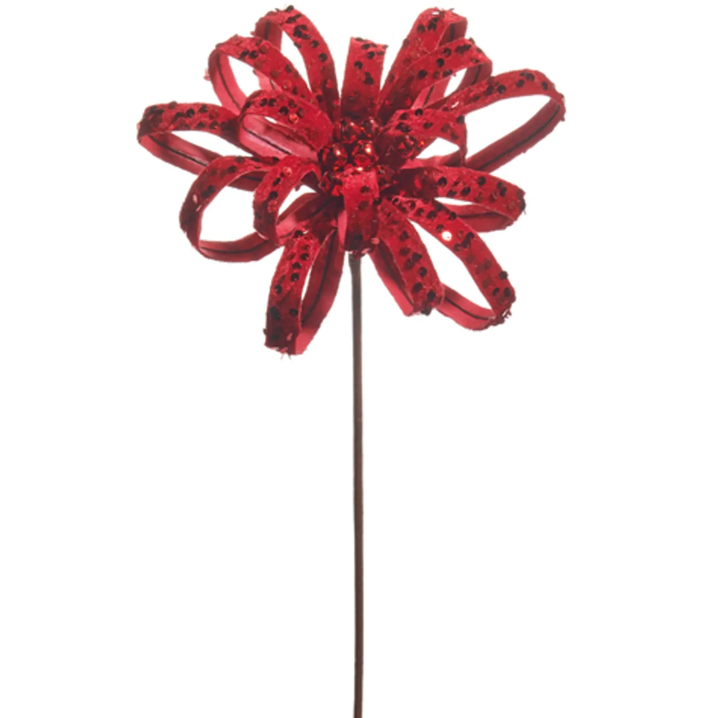 Raz Imports Raz 22" Red Glitter Bow Pick Christmas Tree Accessory F4531091 Sale