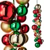 Raz Imports Raz 4' Red, Green, and Gold Ball Ornament Christmas Garland G4232726 Discount