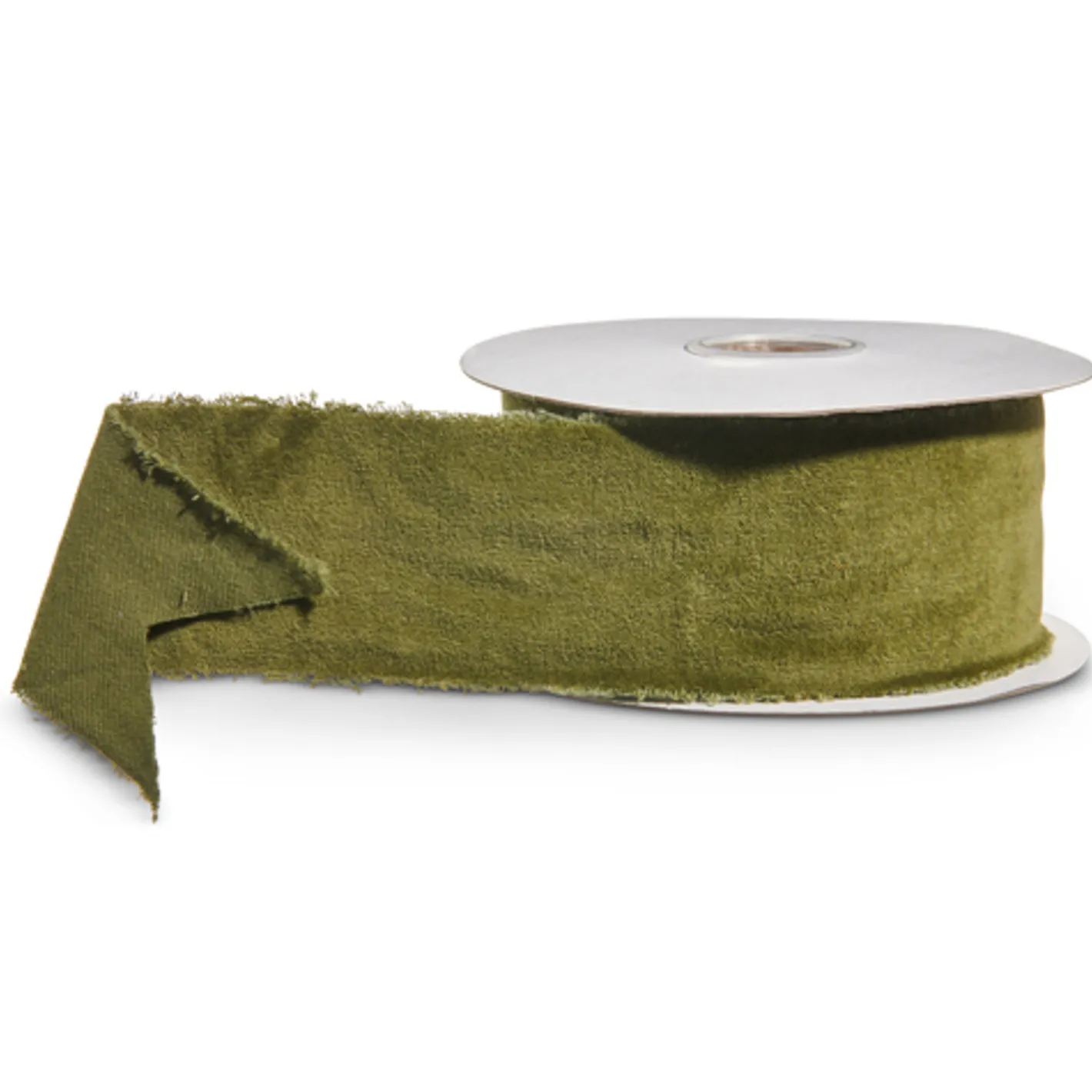 Raz Imports Raz 2.5" Red, Green, or Ivory Torn Edge Velvet Unwired Christmas Ribbon Hot