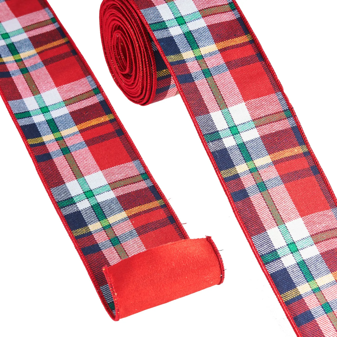 Raz Imports Raz 4" Red Tartan Plaid Wired Christmas Ribbon R4171882 Best