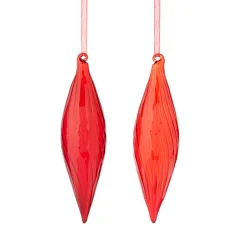 Raz Imports Raz 8" Red Teardrop Glass Christmas Ornament 4222877 Best