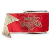 Raz Imports Raz 4" Red Velvet Merry Christmas Embroidered Wired Christmas Ribbon R4471766 Discount