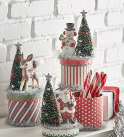 Raz Imports Raz 10" Retro Christmas Friends on Box Decoration 4416193 Hot